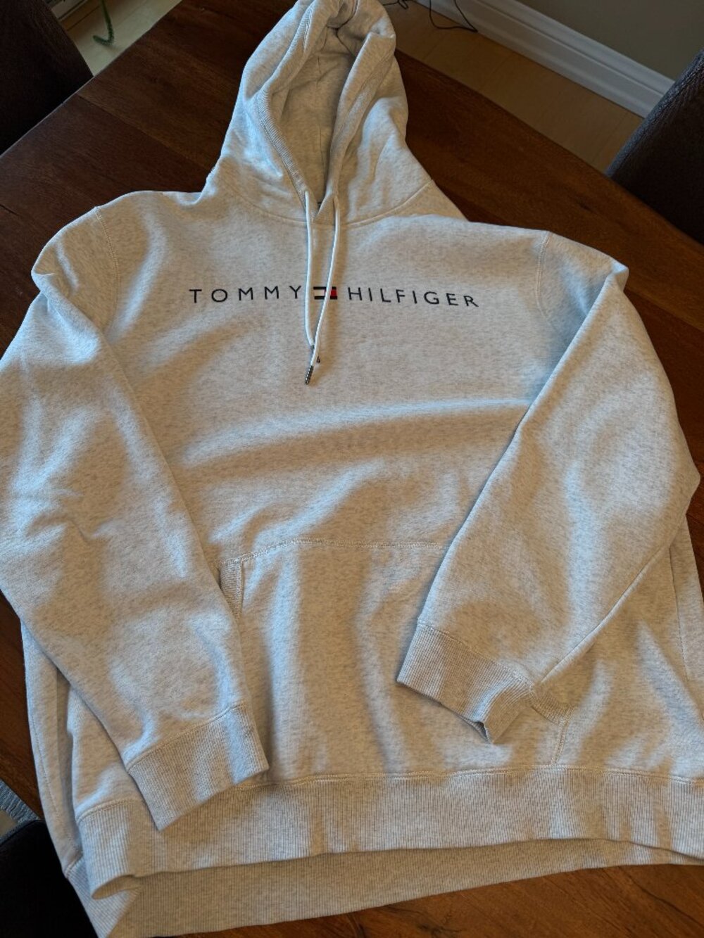 Tommy Hilfiger Beige Hoodie w Logo XXL